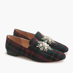 J Crew Size 9 Embellished Festive Loafers